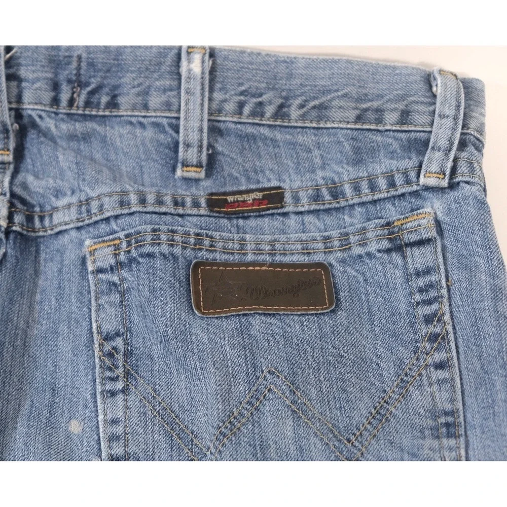 Wrangler Jeans Mens 34x32 Blue PBR Professional Bull Riders Straight Leg Denim